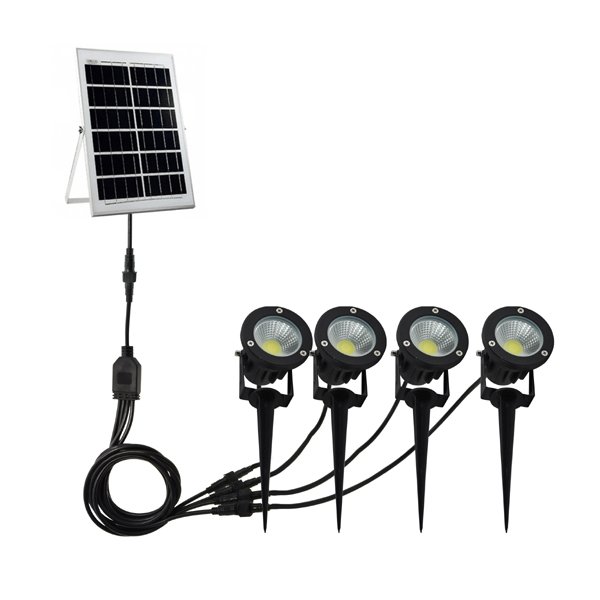 4 in set solar spike light garden light