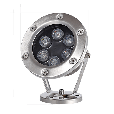 6w underwater flood light front