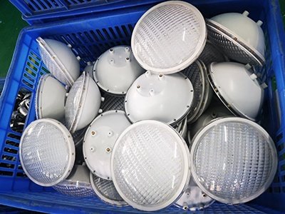 Plastic PAR56 swimming pool light bulb production