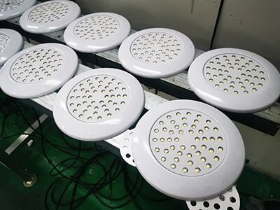 led resin filled pool lights 10W production
