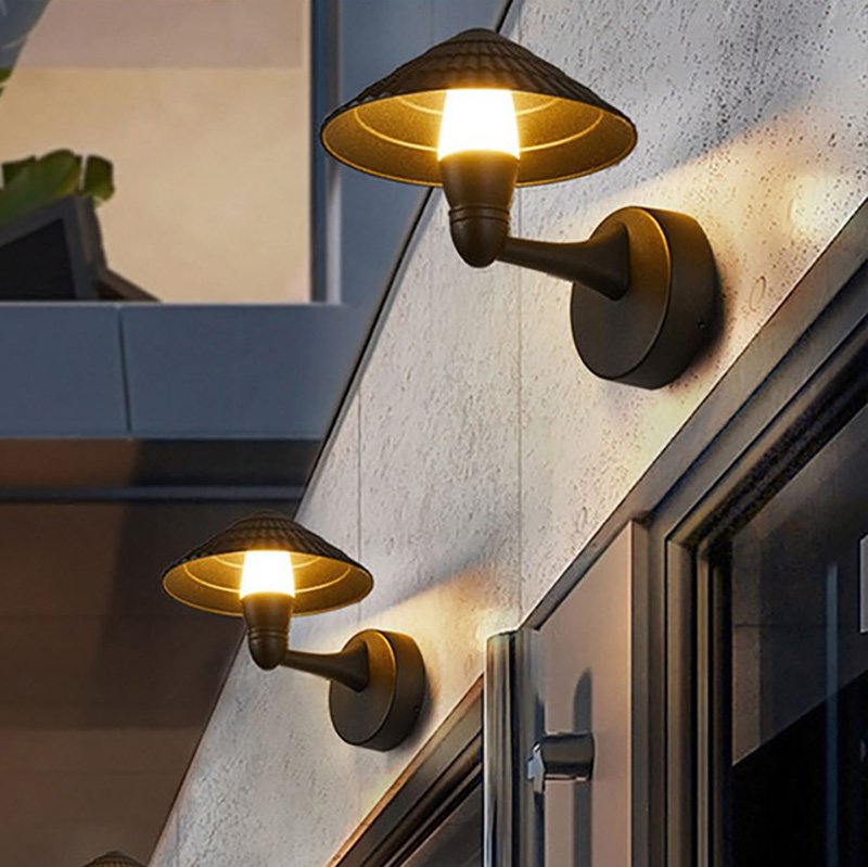 Umbrella LED outdoor wall lamp application Umbrella LED outdoor wall lamp application
