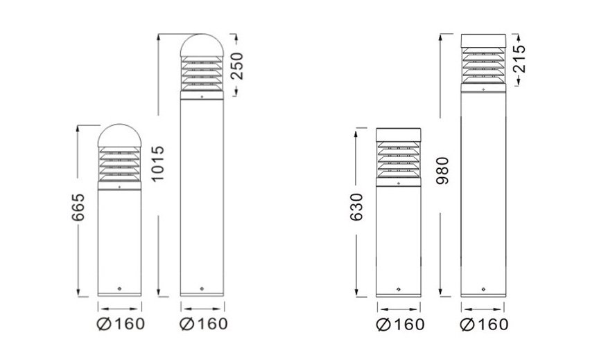 garden lawn lamp bollard light size garden lawn lamp bollard light size